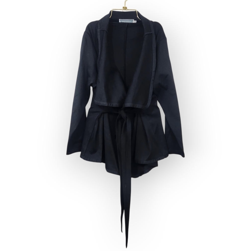 Anne Fontaine Black Tie-Front Cardigan